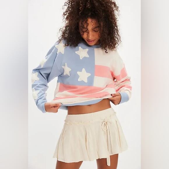 Free People Sweaters - Free People x Tricia Fix Stars and Stripes Sweater
